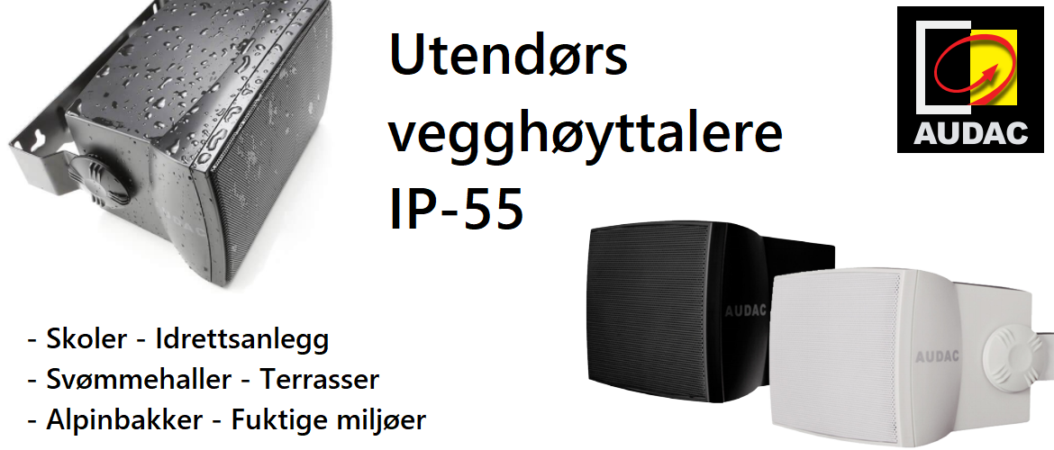 Audac for utendørs installering